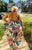 Colorful Graffiti Dress with Pockets